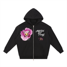 Load image into Gallery viewer, ATAP - Contrast Tape Raw Edge Double Layered Zip Hoodie