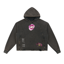 Load image into Gallery viewer, ATAP - Vintage Washed Frayed-Hem Hoodie