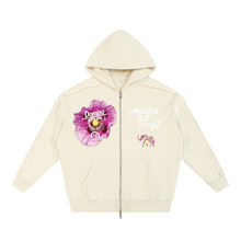 Load image into Gallery viewer, ATAP - Contrast Tape Raw Edge Double Layered Zip Hoodie