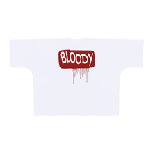 Load image into Gallery viewer, Oversized BLOODY Tee In White
