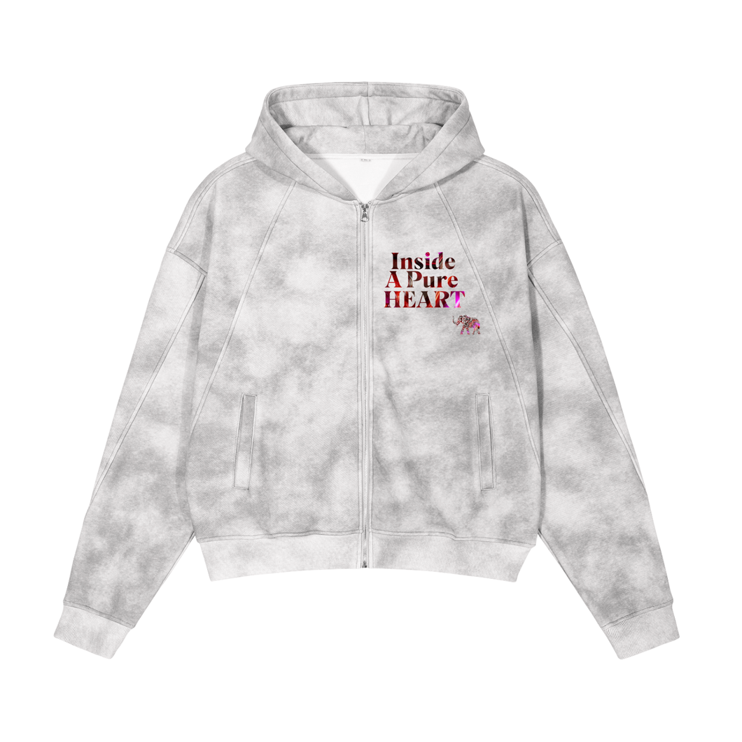 Inside a Pure Heart Fleece Hoodie