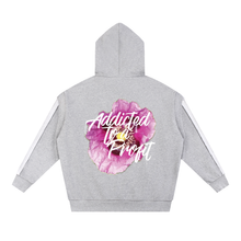 Load image into Gallery viewer, ATAP - Contrast Tape Raw Edge Double Layered Zip Hoodie
