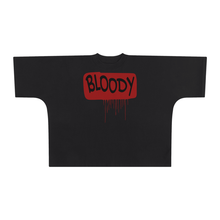 Load image into Gallery viewer, Oversized BLOODY Tee In Black
