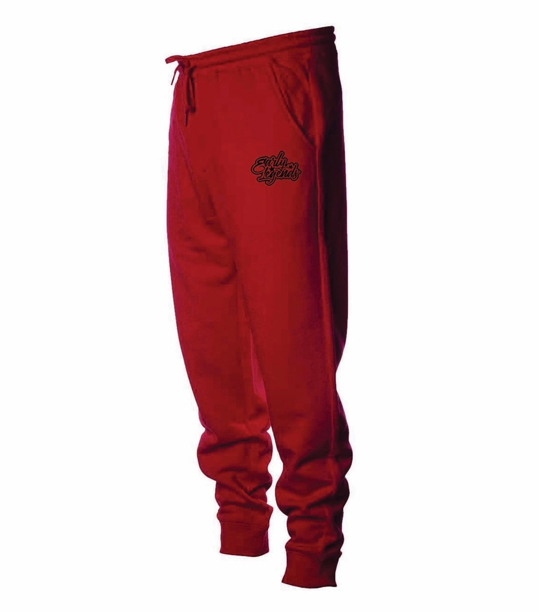 Red & Black Logo Joggers